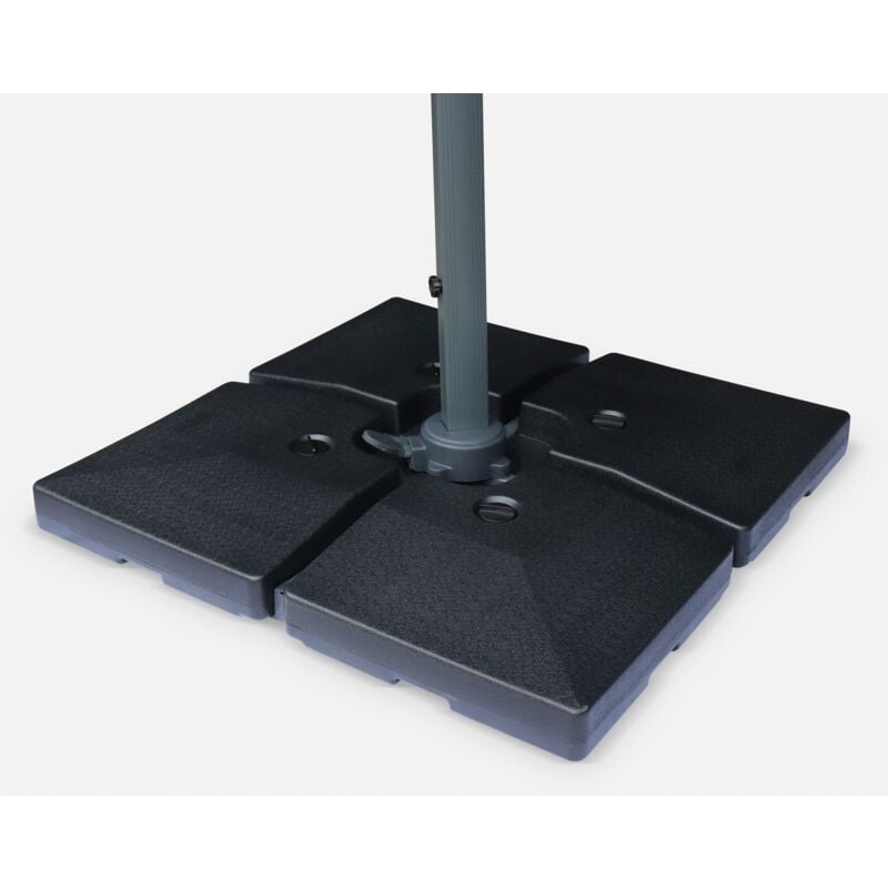 foto del prodotto sweeek lastra appesantita per ombrellone 51x51cm set di 4 