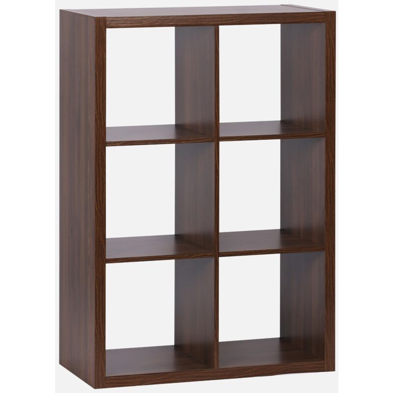 foto del prodotto sweeek libreria a 2 livelli con 6 scomparti