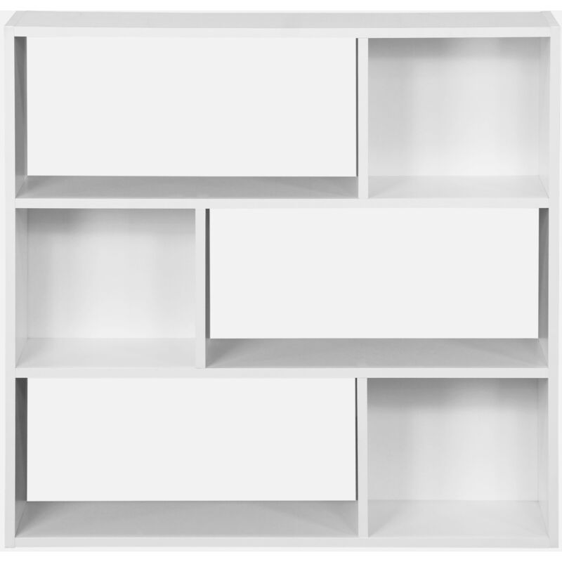 foto del prodotto sweeek libreria a 3 ripiani con 6 vani