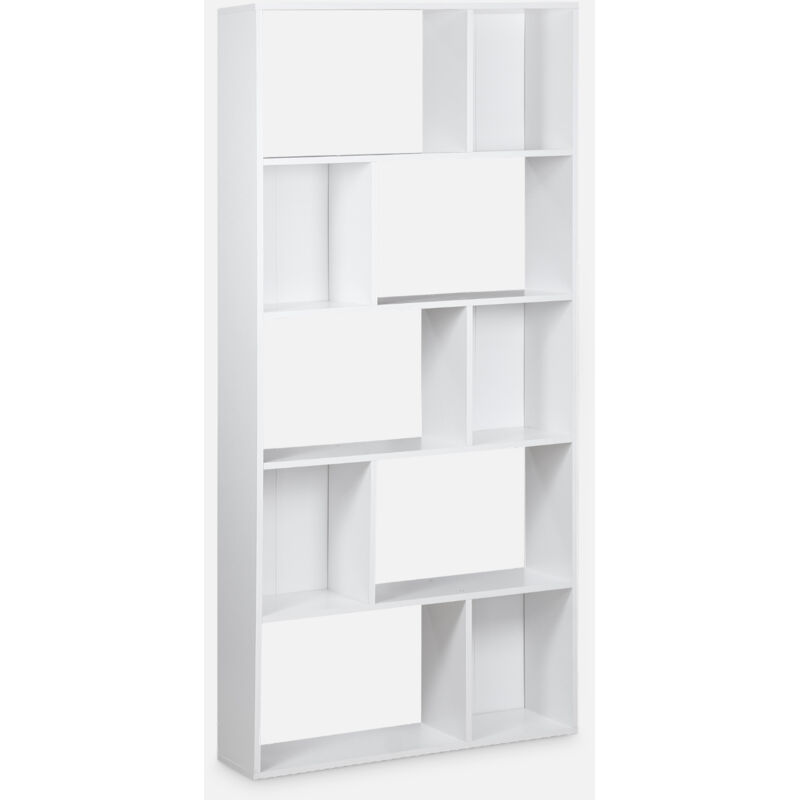 foto del prodotto sweeek libreria a 5 ripiani con 10 vani