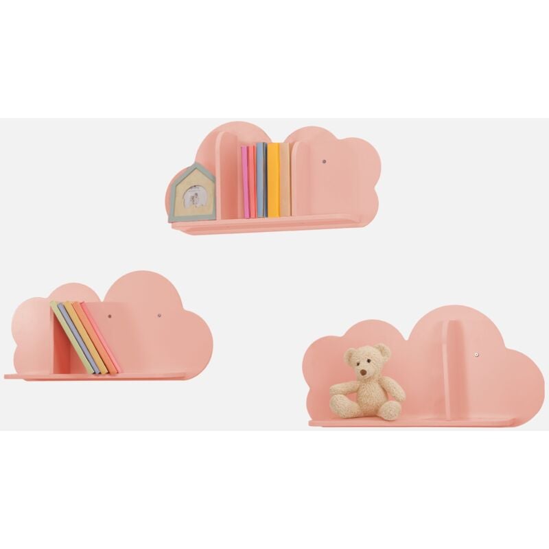 immagine 0 del prodotto sweeek mensole da parete cloud per la cameretta dei bambini, set di 3