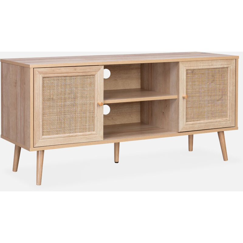 immagine 0 del prodotto sweeek mobile tv in cannage 2 livelli, 120cm