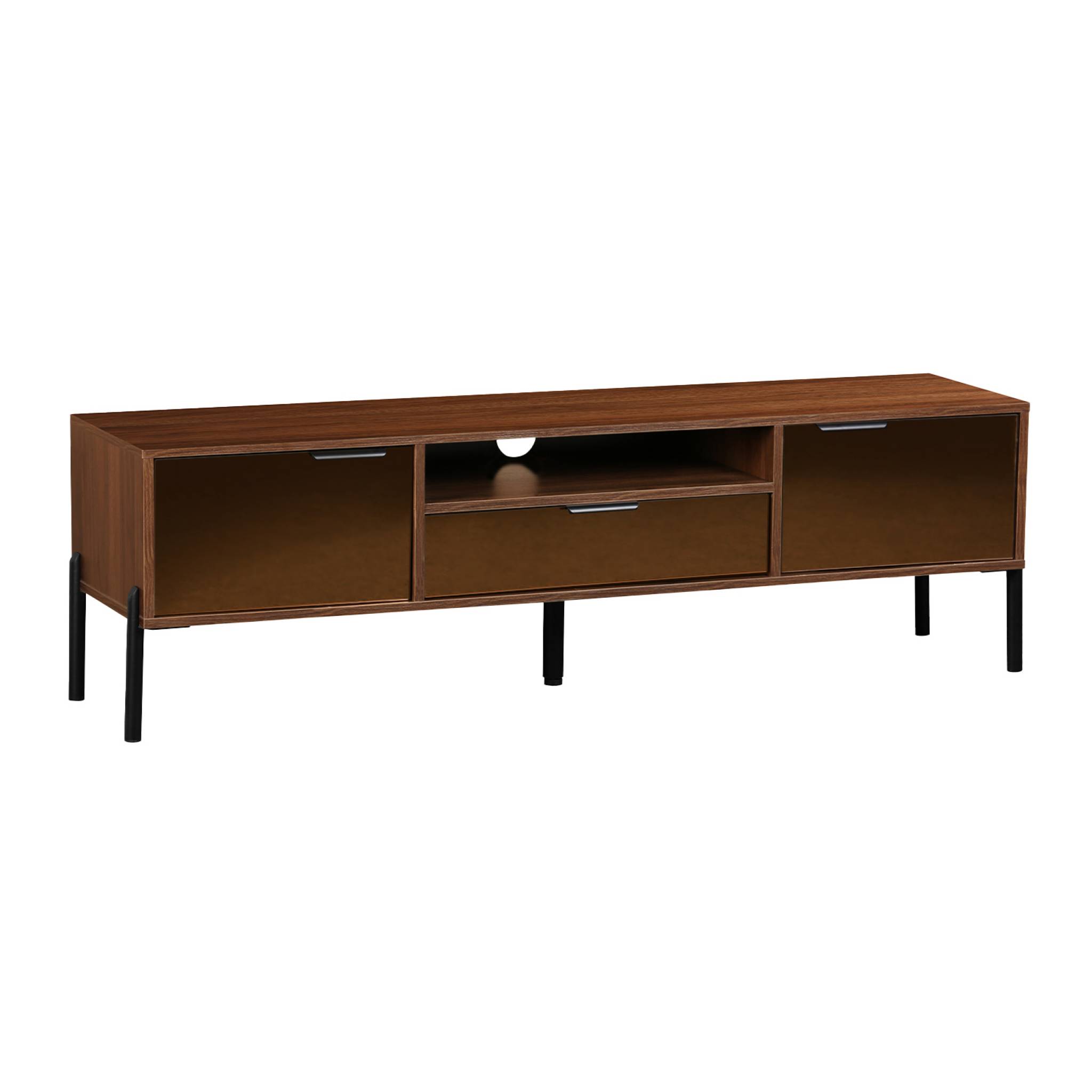 foto del prodotto sweeek mobili tv vintage effetto legno 151,5cm