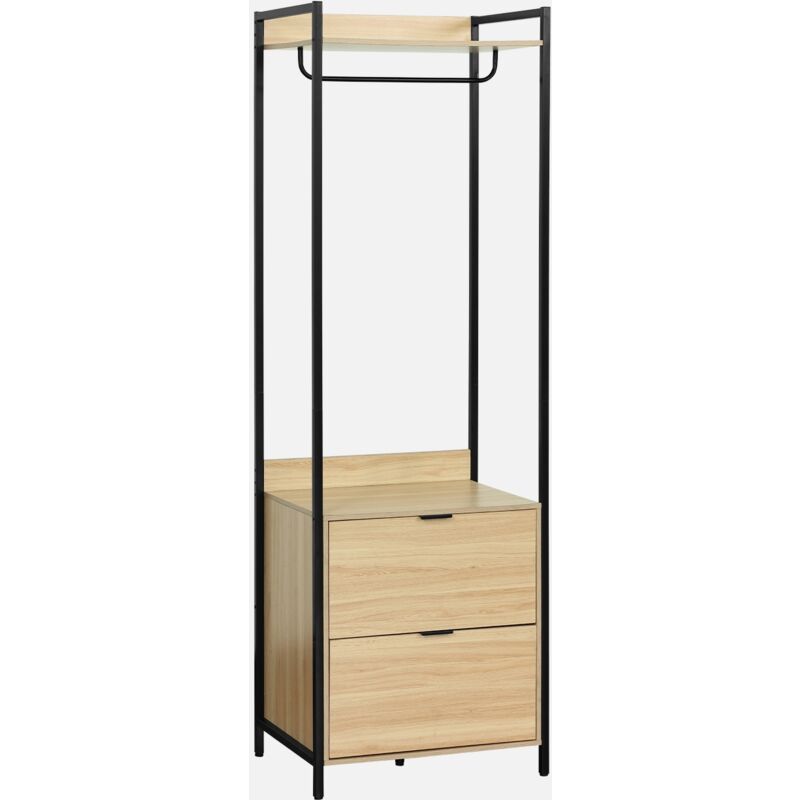 foto del prodotto sweeek modulo armadio con 1 armadio, 2 cassetti e 1 ripiano