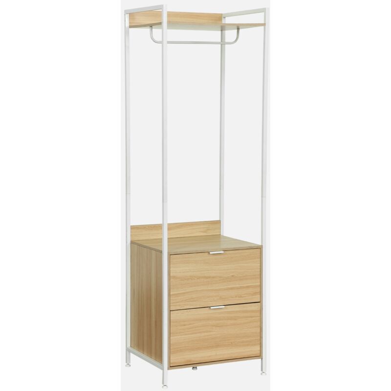 foto del prodotto sweeek modulo armadio con 1 armadio, 2 cassetti e 1 ripiano