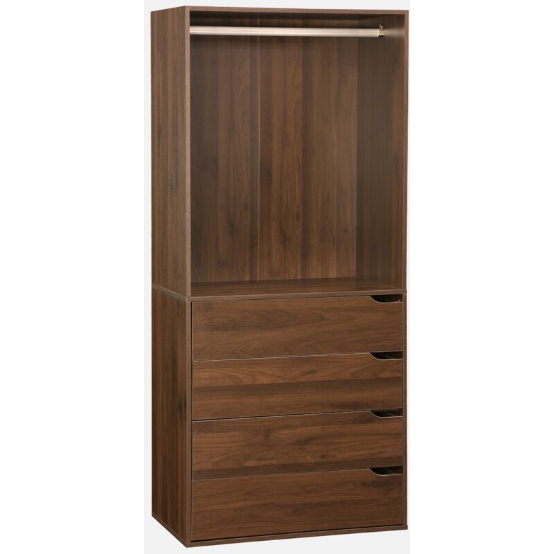 foto del prodotto sweeek modulo guardaroba con 4 cassetti e 1 spazio per appendersi