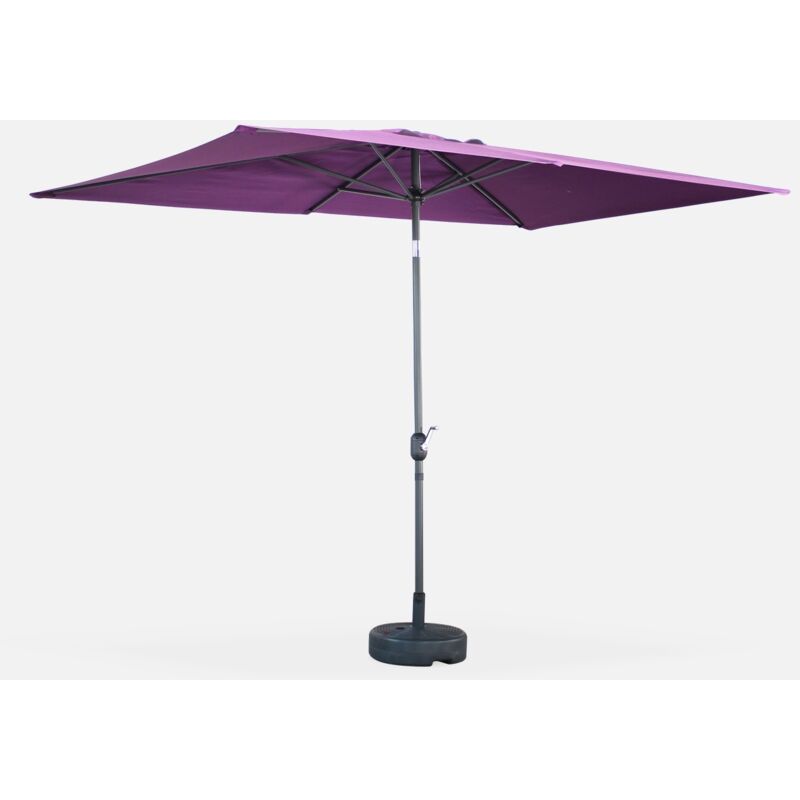 foto del prodotto sweeek ombrellone rettangolare 2x3m con palo centrale