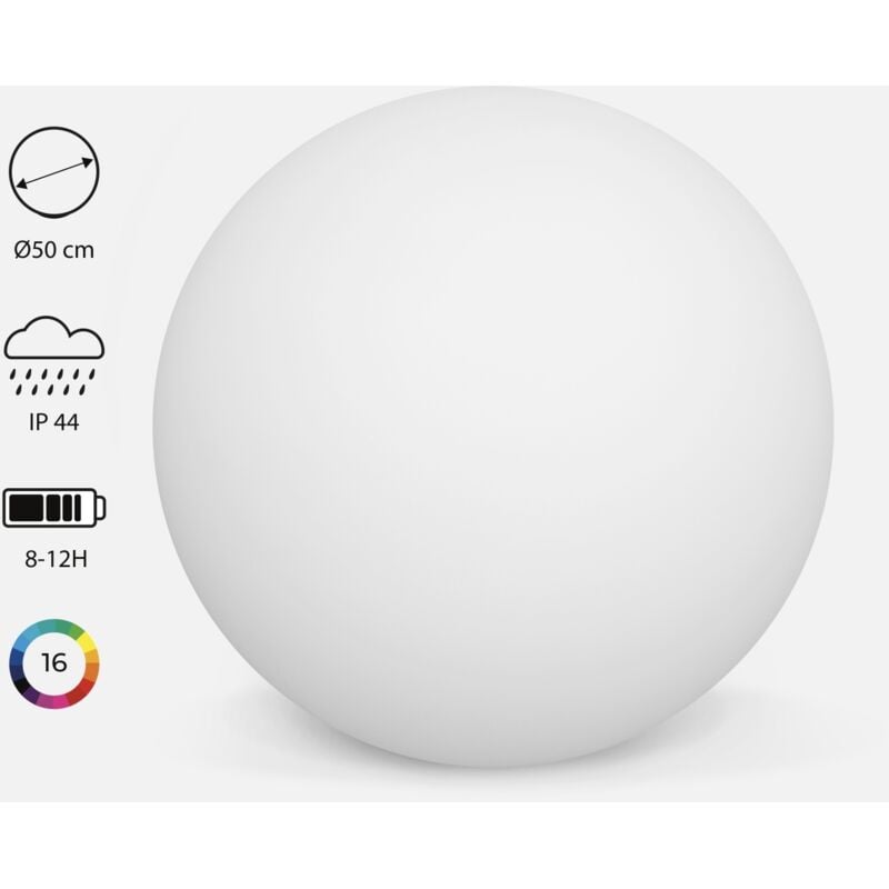 foto del prodotto sweeek palla luminosa a led senza fili, per interni esterni, 16 colori