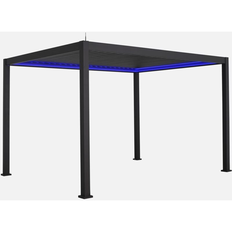 foto del prodotto sweeek pergola 3x4m elettrica in alluminio con illuminazione a led