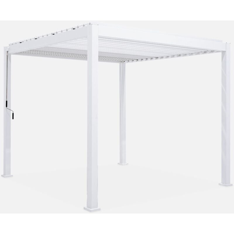 foto del prodotto sweeek pergola bioclimatica 3x3m in alluminio con lamelle orientabili