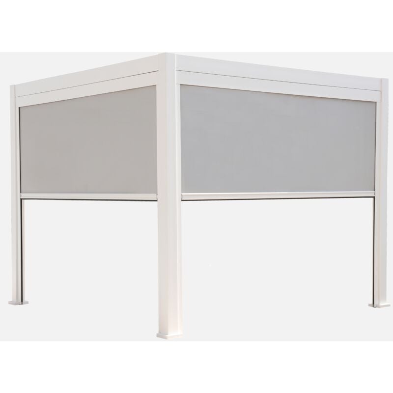 foto del prodotto sweeek pergola bioclimatica 3x3m in alluminio v2 2 tende da 3m