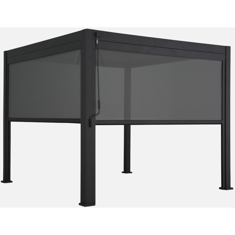 foto del prodotto sweeek pergola bioclimatica 3x3m in alluminio v2 2 tende da 3m