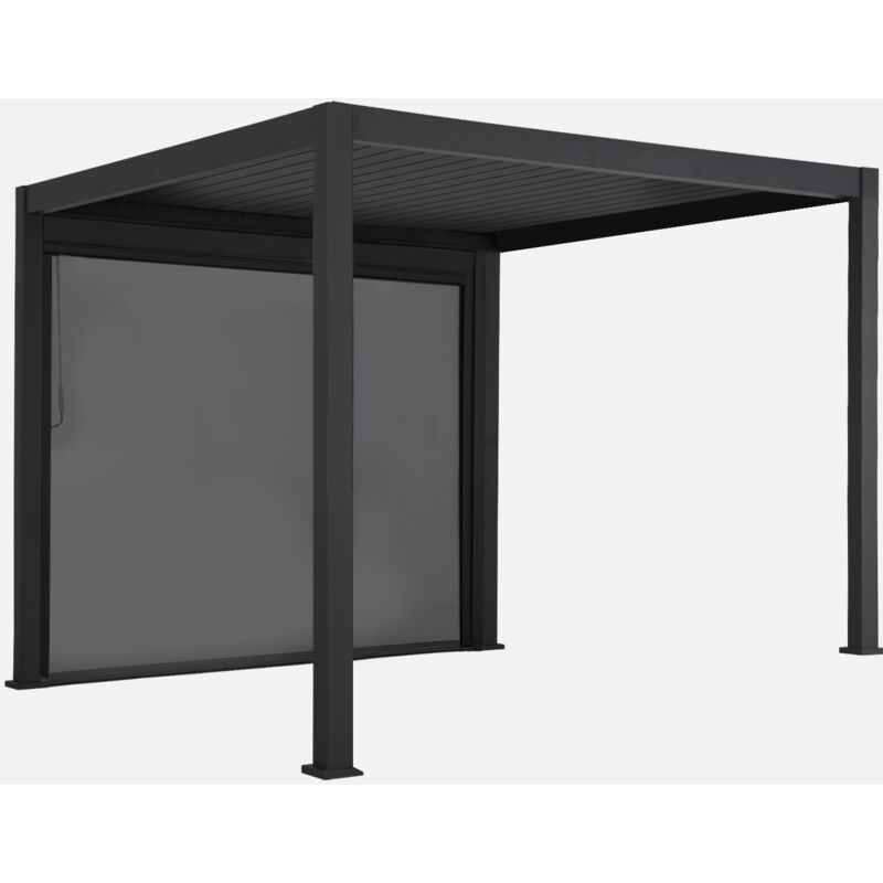 foto del prodotto sweeek pergola bioclimatica 3x3m in alluminio v2 tenda 3x3m