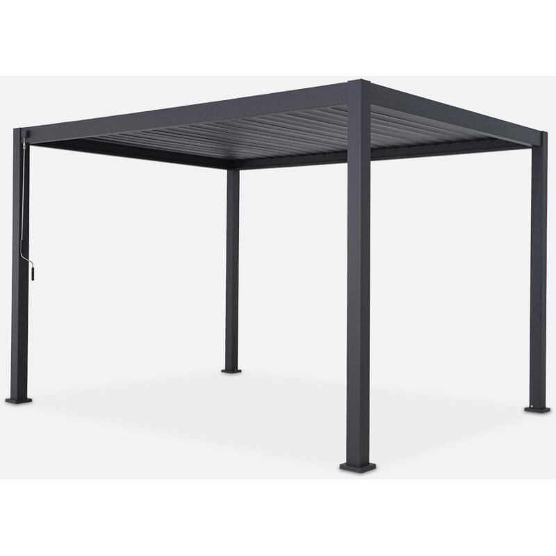 foto del prodotto sweeek pergola bioclimatica 3x4m in alluminio a lamelle orientabili