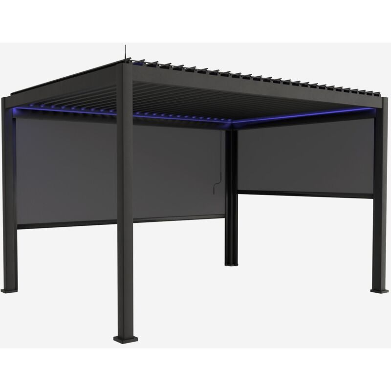 foto del prodotto sweeek pergola bioclimatica 3x4m in alluminio led tenda 3m tenda 4m