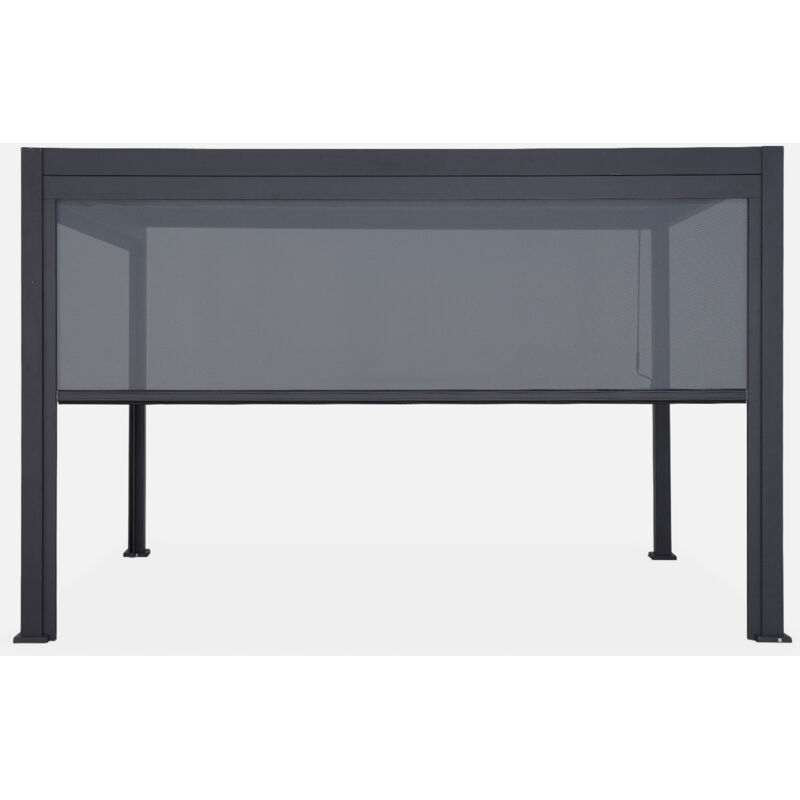 foto del prodotto sweeek pergola bioclimatica 3x4m in alluminio tenda da sole 4m