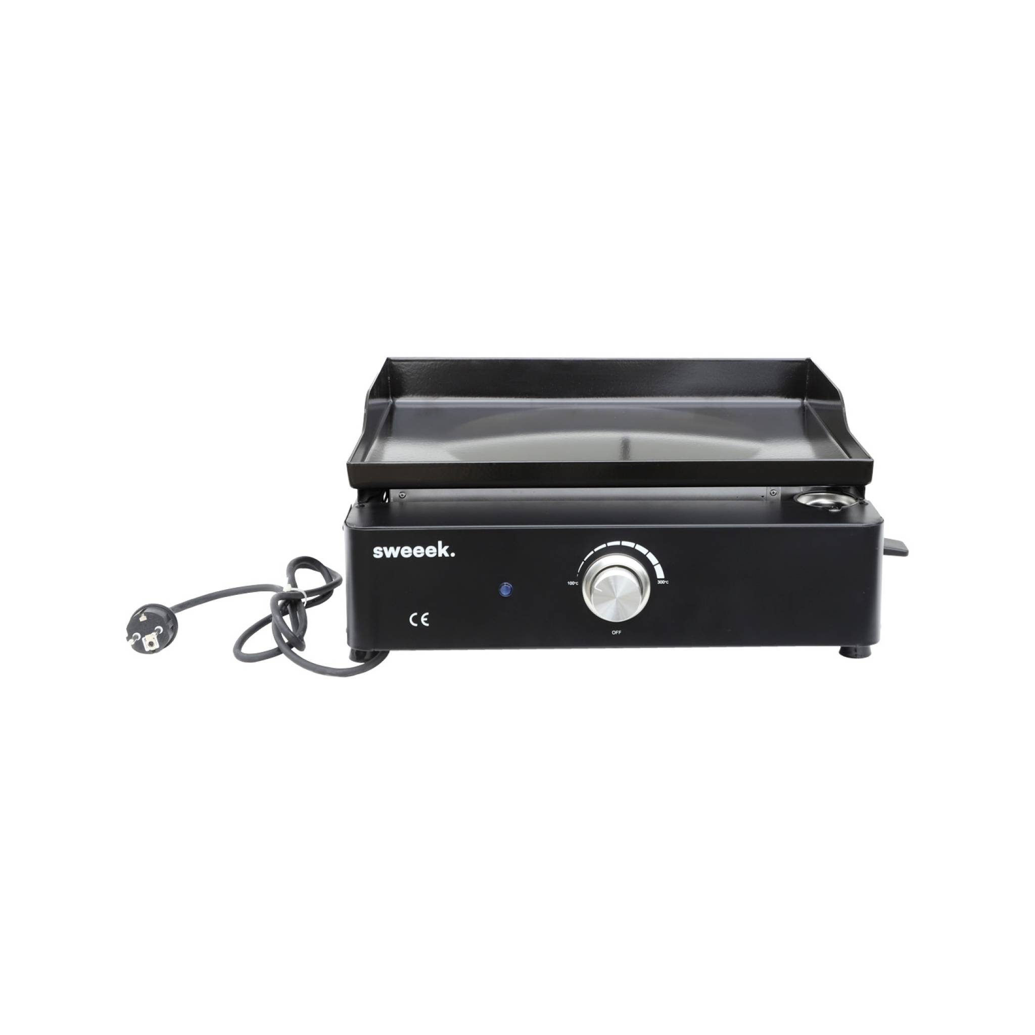 foto del prodotto sweeek piastra elettrica 1 bruciatore, acciaio smaltato, 2200w