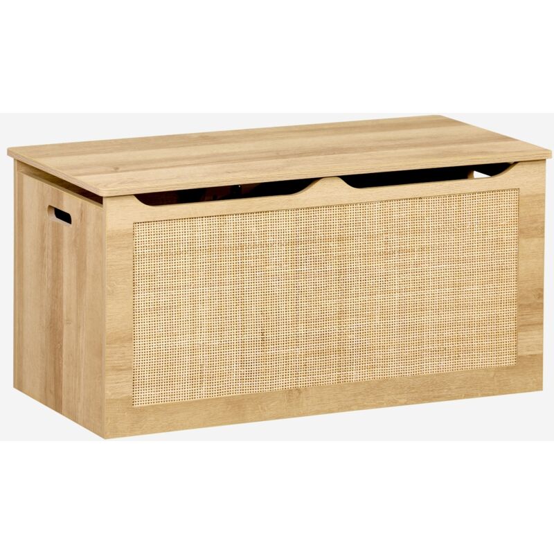 foto del prodotto sweeek scatola per giocattoli in legno per bambini