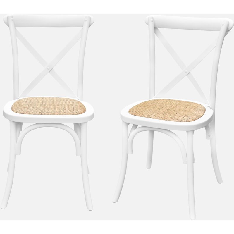 foto del prodotto sweeek sedia bistr vintage in legno, set di 2