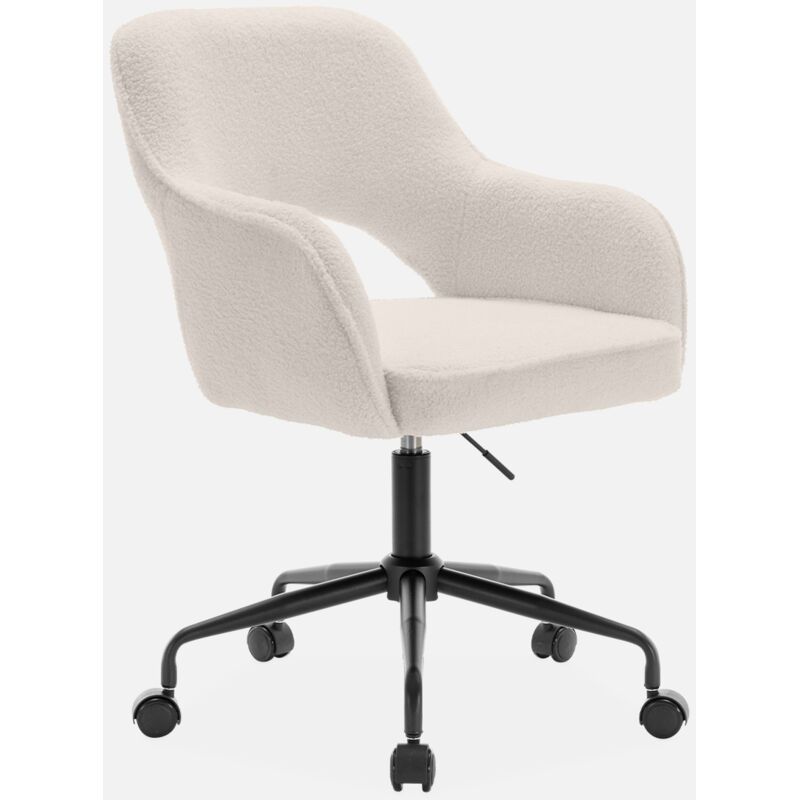 foto del prodotto sweeek sedia da ufficio boucl con rotelle