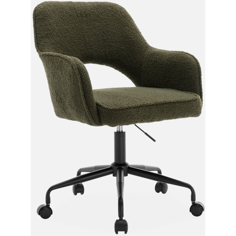 foto del prodotto sweeek sedia da ufficio boucl con rotelle