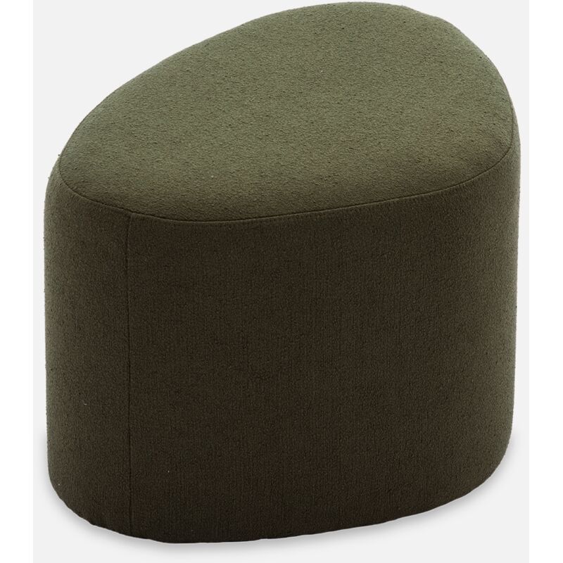 foto del prodotto sweeek - sgabello e poggiapiedi in tessuto a forma di ciottolo