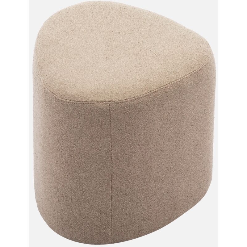 foto del prodotto sweeek - sgabello e poggiapiedi in tessuto a forma di ciottolo