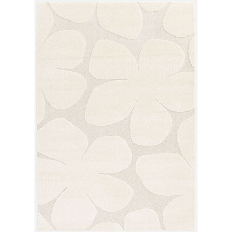 foto del prodotto sweeek tappeto interno motivo fiori crema