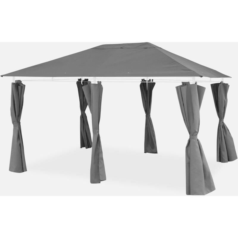 foto del prodotto sweeek telo di tetto tende per pergola 3x4m divio