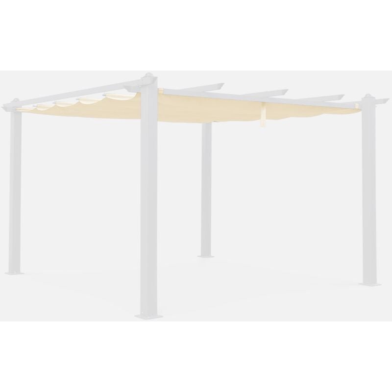 foto del prodotto sweeek telone per pergola condate in poliestere 3x4 m