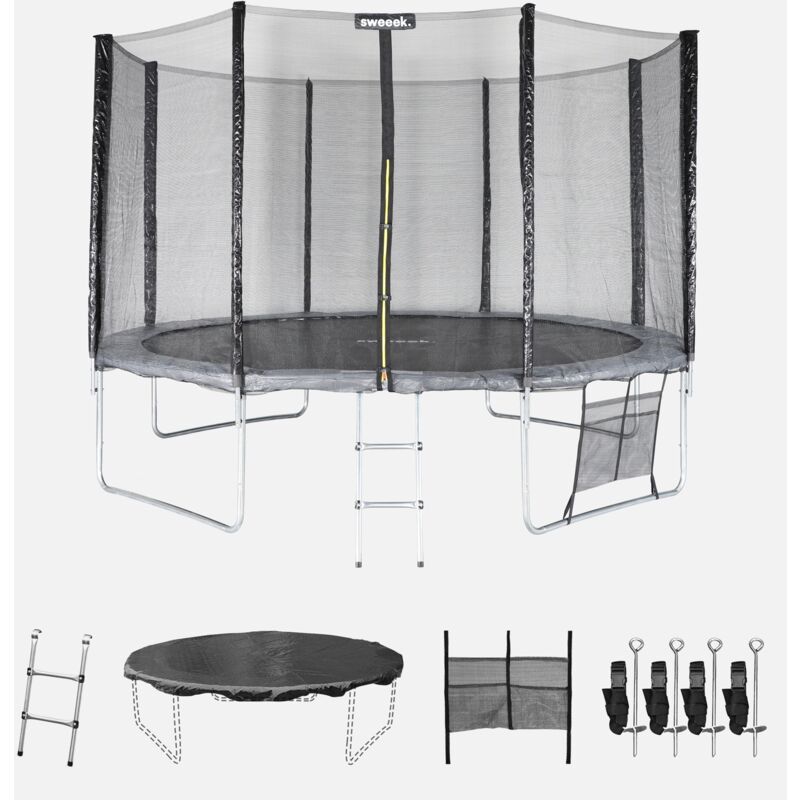 foto del prodotto sweeek trampolino 370cm con pacchetto di accessori