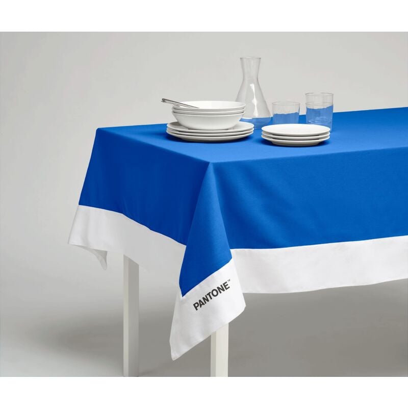 foto del prodotto sweet home osama home pantone tovaglia rettangolare 6 posti 140x180 cm, 100 cotone 220 gr. blu