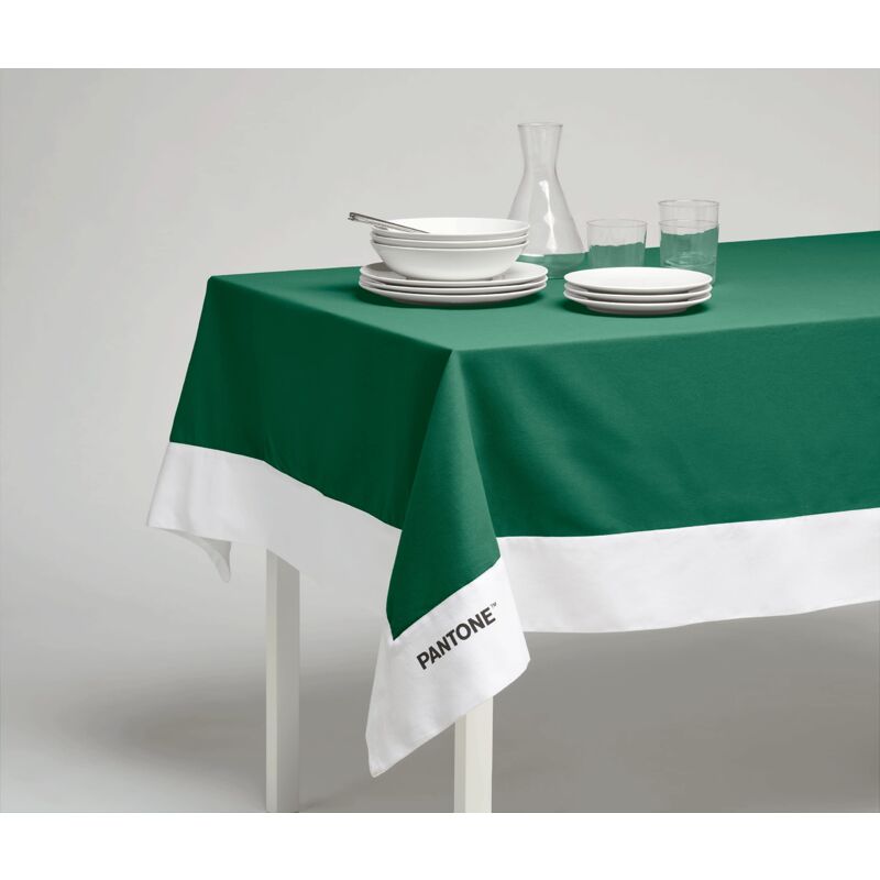 foto del prodotto sweet home osama home pantone tovaglia rettangolare 6 posti 140x180 cm, 100 cotone 220 gr. verde