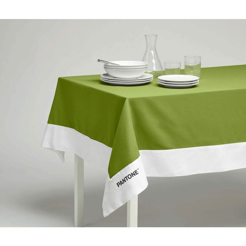 foto del prodotto sweet home osama home pantone tovaglia rettangolare 6 posti 140x180 cm, 100 cotone 220 gr. verde chiaro