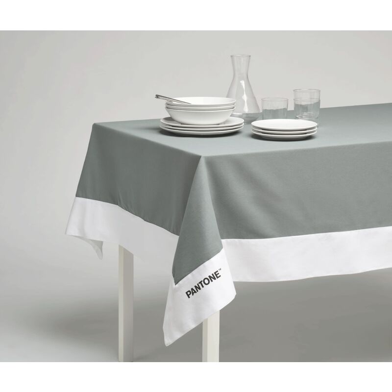 foto del prodotto sweet home osama home pantone tovaglia rettangolare 8 posti 140x240 cm, 100 cotone 220 gr. grigio