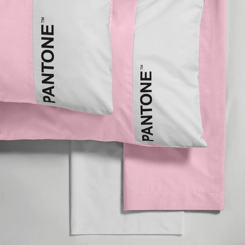 foto del prodotto sweet home pantone letto singolo 1 piazza con lenzuola singole 150x280 federa cuscino 50x80 lenzuolo con angoli singolo 90x200 in cotone,