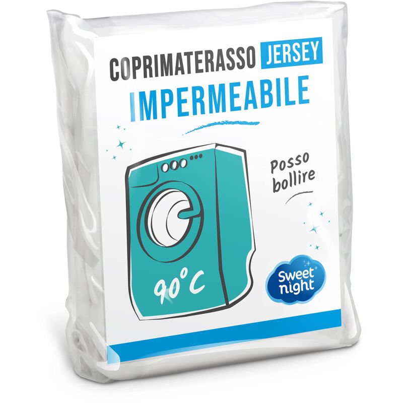 foto del prodotto sweet night - coprimaterasso singolo 90x200 cm lenzuolo impermeabile e microtraspirante morbido e silenzioso lavabile a 90 c