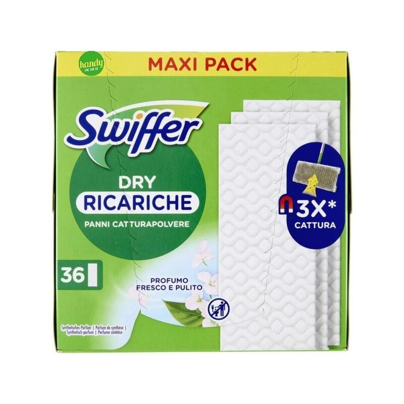 foto del prodotto swiffer ricariche dry 36 pezzi fresco pulito