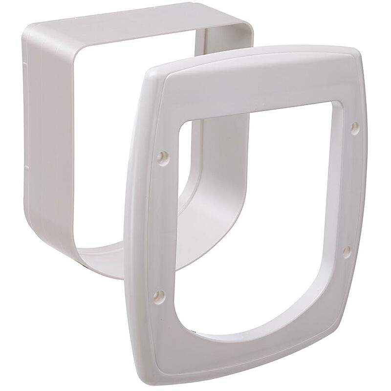 foto del prodotto swing microchip extension tunnel estensibile per portine per gatti swing microchip. due colori.. variante misure 22.5 x 6.5 x h 25.2 cm bianco