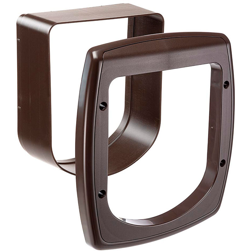 foto del prodotto swing microchip extension tunnel estensibile per portine per gatti swing microchip. due colori.. variante misure 22.5 x 6.5 x h 25.2 cm marrone