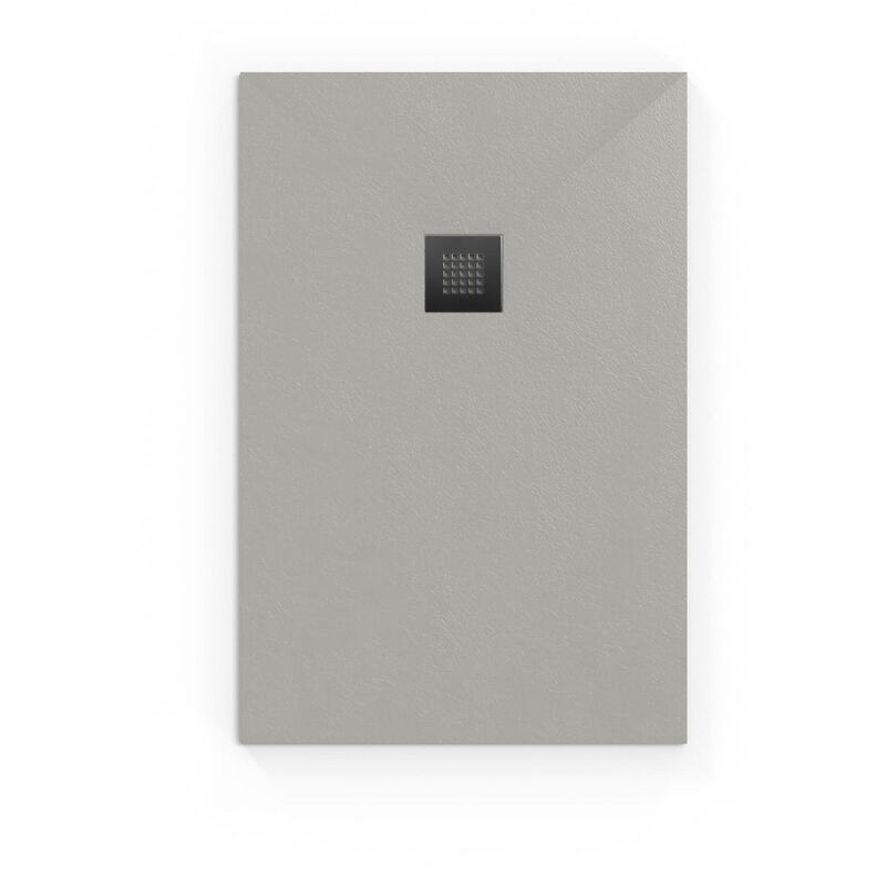 foto del prodotto swiss aqua technologies alek piatto doccia rettangolare 120x90cm con sifone, in fusione di marmo, grigio satalek12090s s 