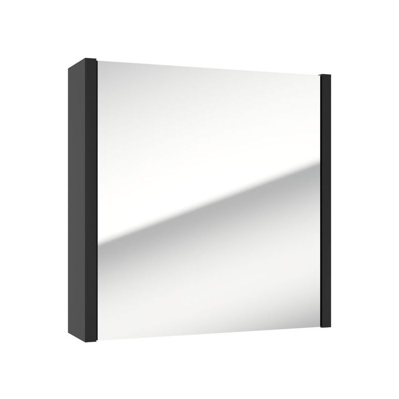 foto del prodotto swiss aqua technologies armadio a specchio sat delano 60x60 cm in laminato nero delanog60c 