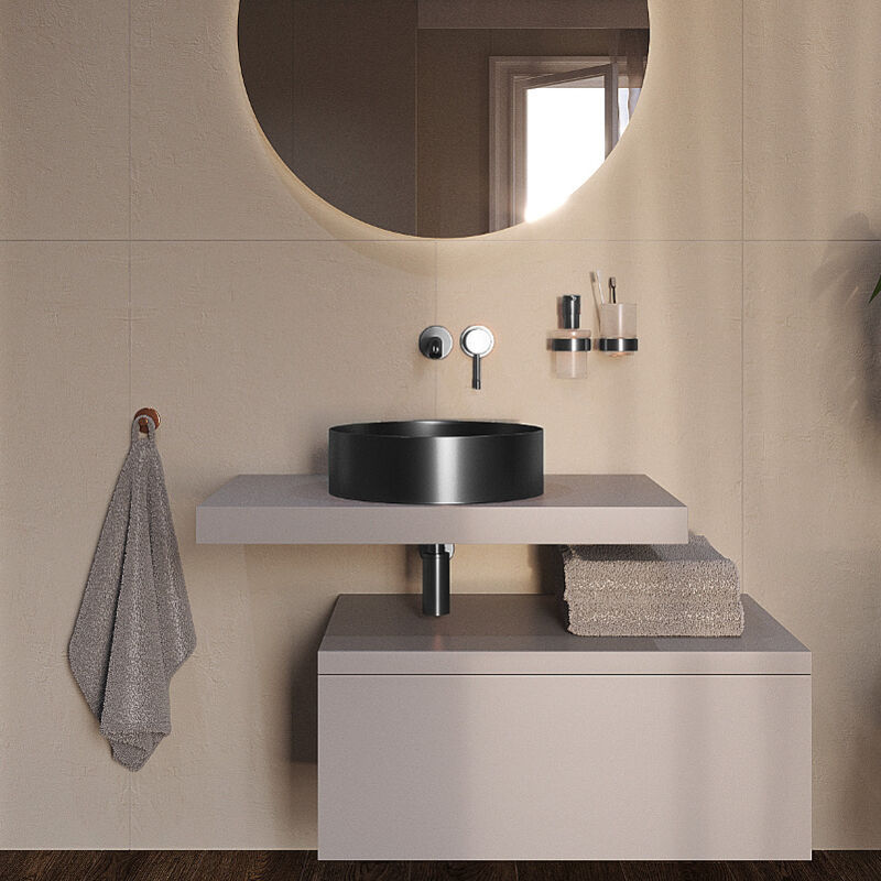foto del prodotto swiss aqua technologies aurum lavabo freestanding in acciaio inox, 38 x 38 x 11 cm senza troppopieno scarico, canna di fucile,