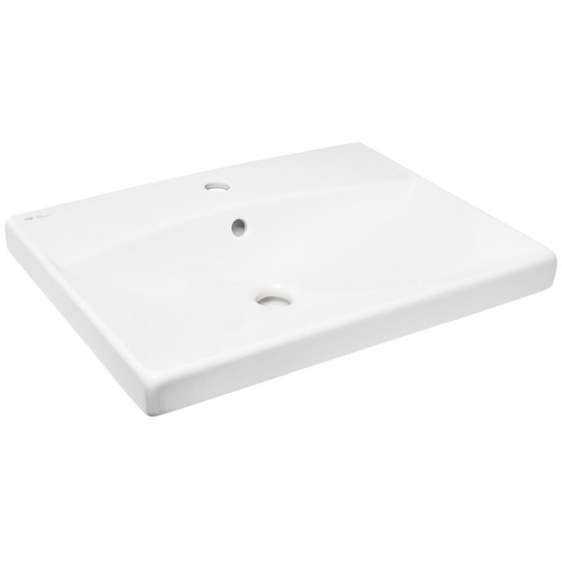 foto del prodotto swiss aqua technologies brevis lavabo sospeso con foro centrale per rubinetto, 60x45x14cm satbre6045s 