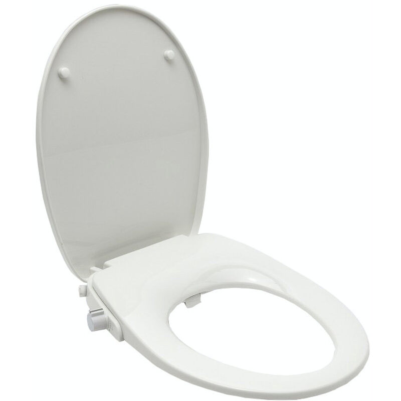 foto del prodotto swiss aqua technologies copriwater giapponese softclose copriwater senza corrente elettrica con bidet integrato, bianco satbeasy2233