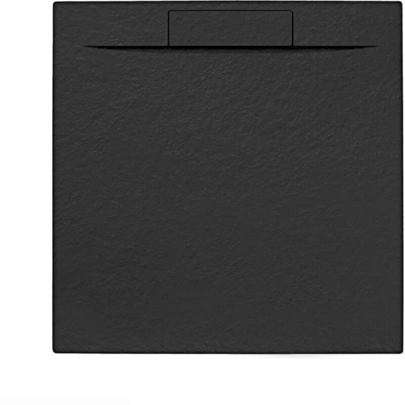 foto del prodotto swiss aqua technologies fusion piatto doccia in marmo 90x90cm con sifone, nero satfu9090g s 