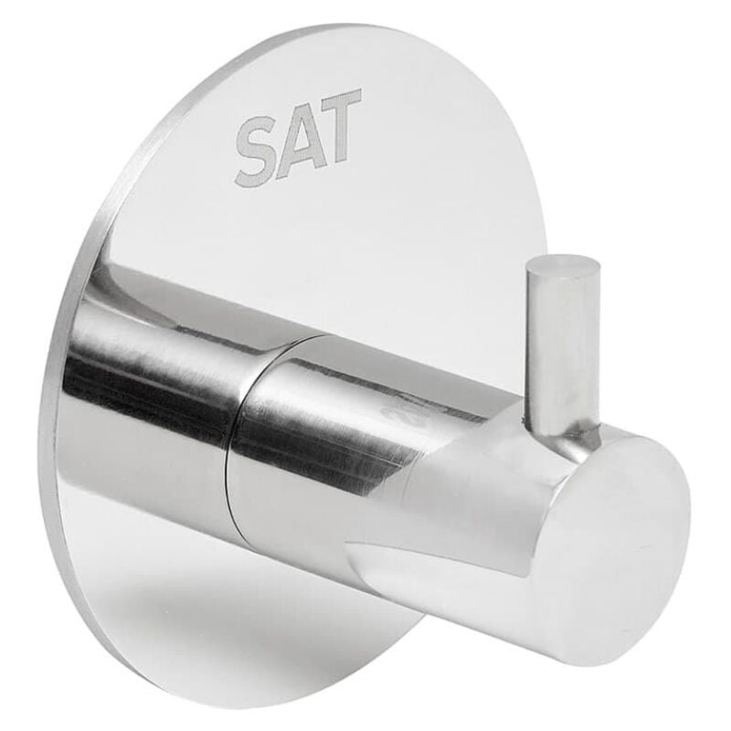 foto del prodotto swiss aqua technologies gancio a parete adesivo in acciaio inox, cromo lucido haceknalep1k 