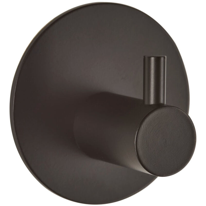 foto del prodotto swiss aqua technologies gancio a parete adesivo in acciaio inox, nero opaco haceknalep1kmc 