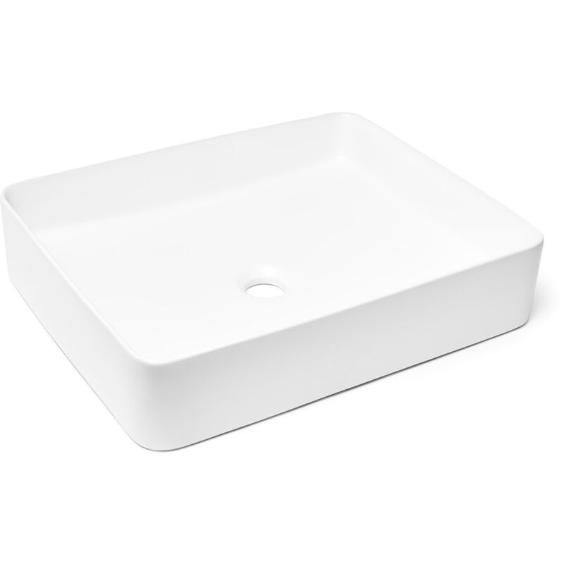 foto del prodotto swiss aqua technologies infinitio lavabo freestanding 50 x 40 x 11 cm, senza troppopieno, bianco opaco satinf5040m 
