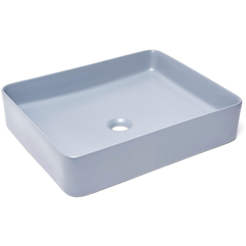 foto del prodotto swiss aqua technologies infinitio lavabo freestanding 50 x 40 x 11 cm, senza troppopieno, blu scuro opaco satinf5040dblm 